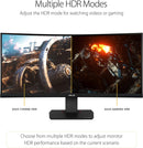 Asus TUF Gaming VG35VQ Gaming Monitor – 35 inch WQHD (3440x1440), 100Hz, Extreme Low Motion Blur™, Adaptive-Sync,1ms (MPRT), Curved (Certified Refurbished)