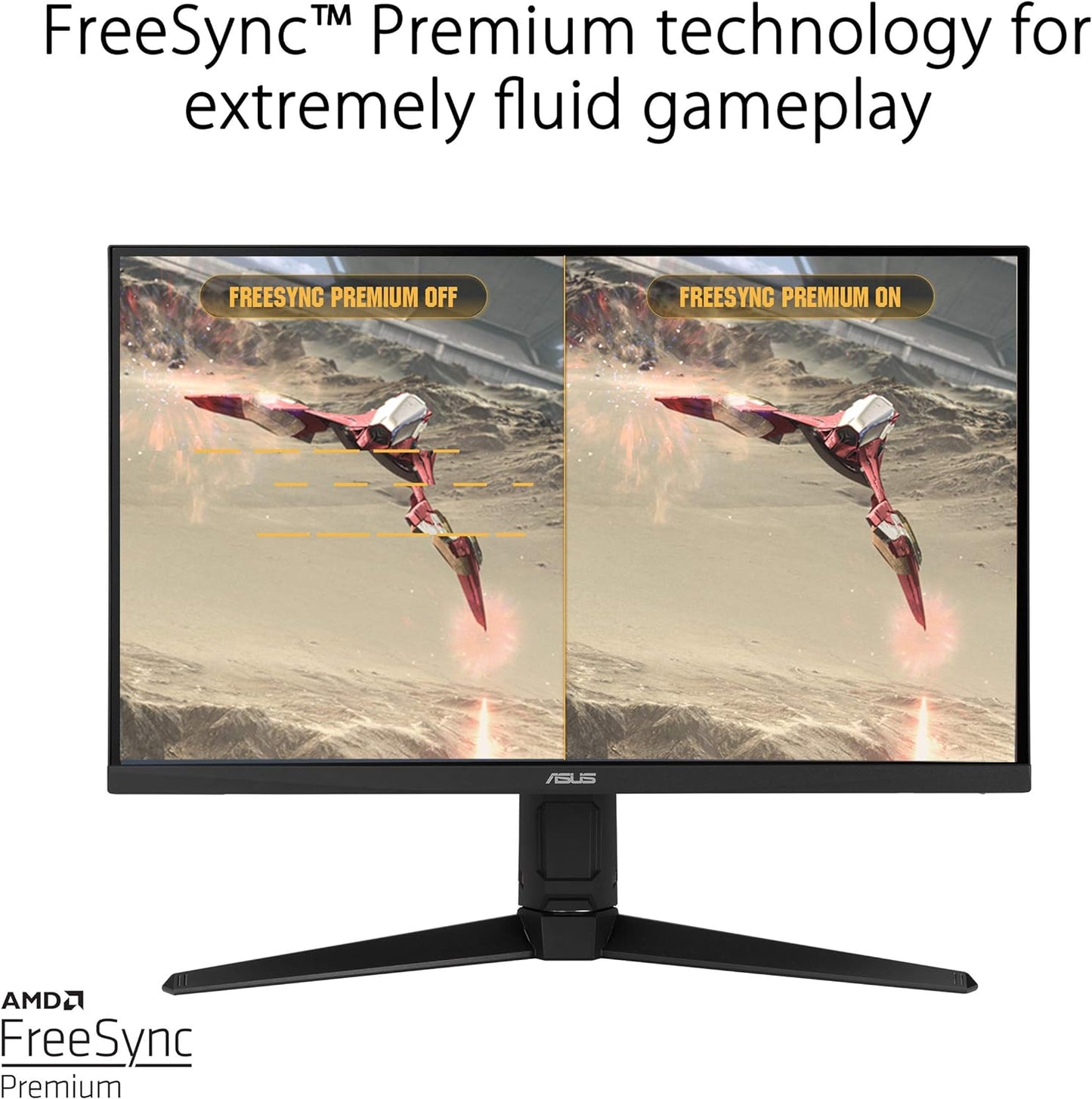 ASUS TUF Gaming VG279QL1A 27” HDR Gaming Monitor, 1080P Full HD, 165Hz (Supports 144Hz), IPS, 1ms, FreeSync Premium, DisplayHDR 400, Extreme Low Motion Blur, Eye Care, HDMI DisplayPort(Certified Refurbished)