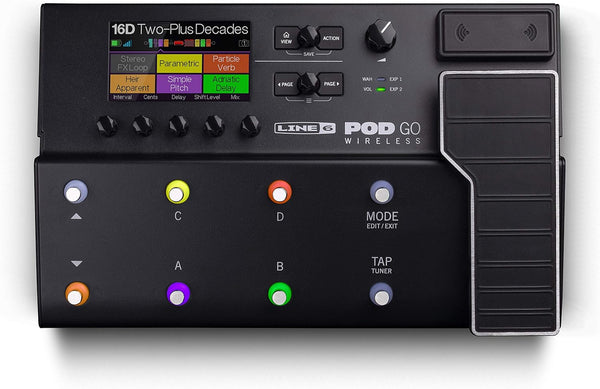 Line 6 POD Go Wireless Guitar Multi-Effects Processor & Amp with G10TII Transmitter (Certified Refurbished)
