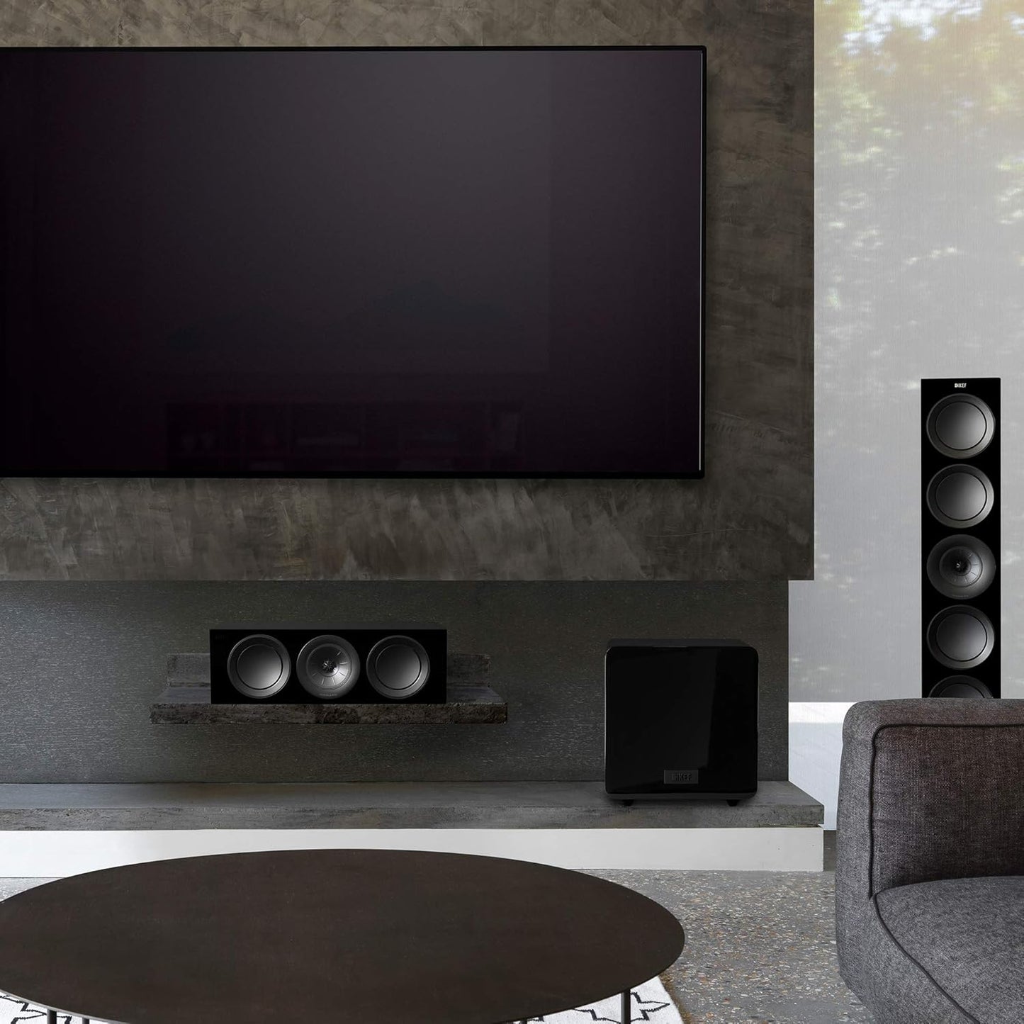 KEF KF92 1000W Subwoofer (500W x 2) Dual 9" Force Canceling with iBX (Certified Refurbished)