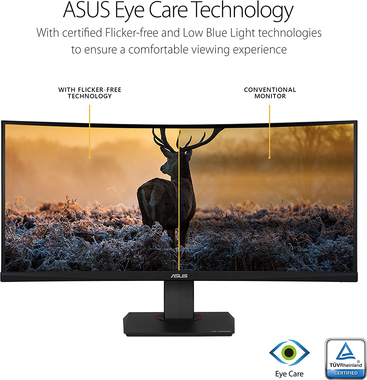 Asus TUF Gaming VG35VQ Gaming Monitor – 35 inch WQHD (3440x1440), 100H