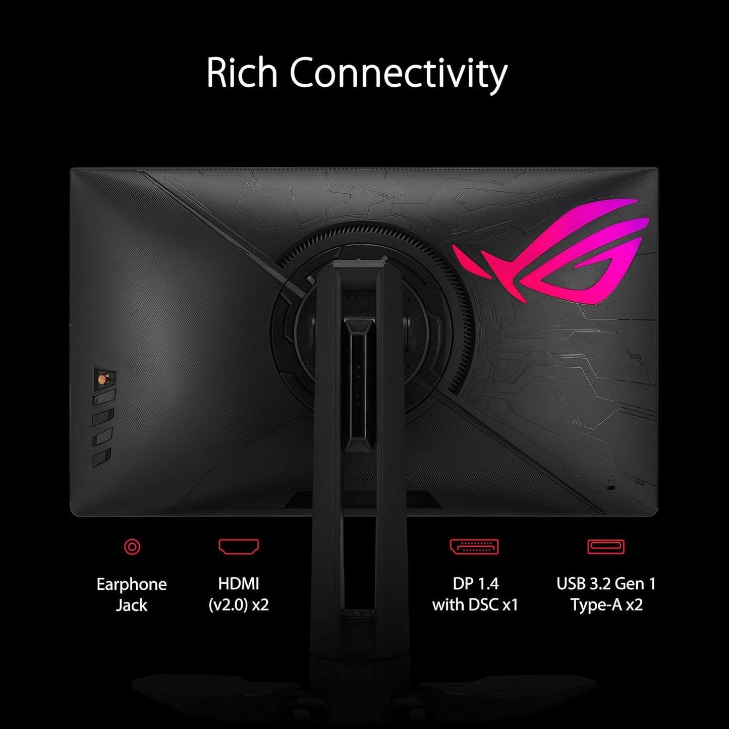 ASUS ROG Swift Pro PG248QP NVIDIA G-SYNC esports gaming monitor - 24.1-inch FHD, 540 Hz (OC), Esports-TN panel, NVIDIA Reflex Analyzer, ULMB 2, adjustable base, ESS codec, DisplayHDR400 (Certified Refurbished)
