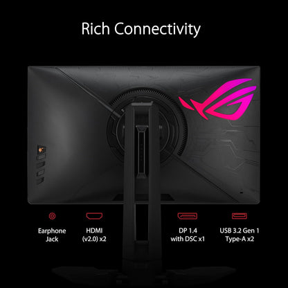 ASUS ROG Swift Pro PG248QP NVIDIA G-SYNC esports gaming monitor - 24.1-inch FHD, 540 Hz (OC), Esports-TN panel, NVIDIA Reflex Analyzer, ULMB 2, adjustable base, ESS codec, DisplayHDR400 (Certified Refurbished)