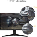 Asus TUF Gaming VG27AQL1A Gaming Monitor –27 inch QHD (2560x1440), IPS,170Hz (above 144Hz), ELMB SYNC, G-Sync compatible, FreeSync Premium, 1ms (MPRT), 130 % sRGB, HDR (Certified Refurbished)