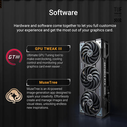 ASUS TUF Gaming GeForce RTX 5070 Ti 16GB GDDR7 OC Edition Gaming Graphics Card (PCIe® 5.0, HDMI®/DP 2.1, 3.125-slot, Military-Grade Components, Protective PCB Coating, axial-tech Fans) (Certified Refurbished)