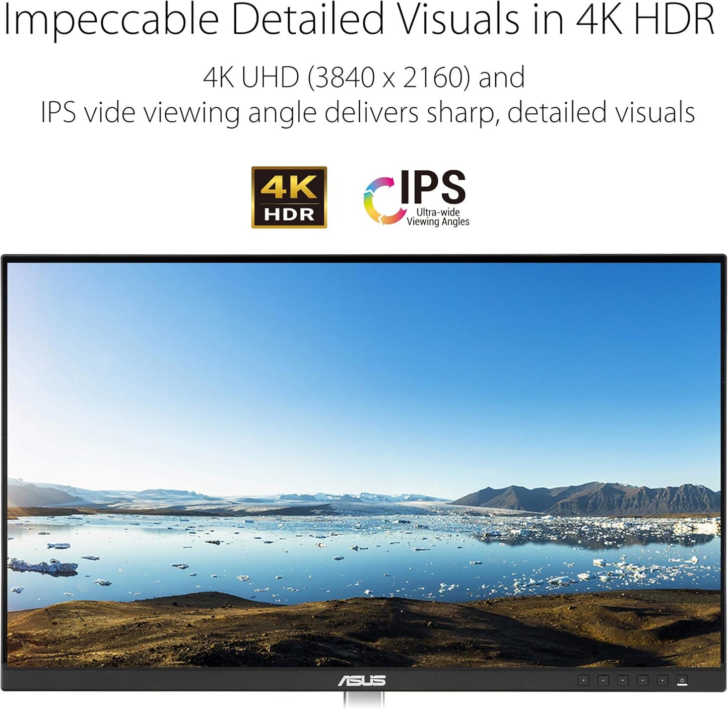 ASUS ProArt Display PA279CV 27” 4K HDR UHD (3840 x 2160) Monitor, IPS, 100% sRGB/Rec. 709, ΔE < 2, USB-C DisplayPort HDMI USB hub, Calman Verified, Eye Care, Tilt Pivot Swivel Height Adjustable (Certified Refurbished)