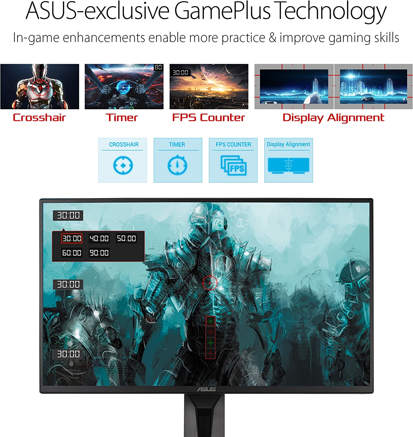 ASUS VG258QR 24.5” Gaming Monitor, 1080P Full HD, 165Hz (Supports 144Hz), G-SYNC Compatible, 0.5ms, Extreme Low Motion Blur, Eye Care, DisplayPort HDMI DVI-D (Certified Refurbished)