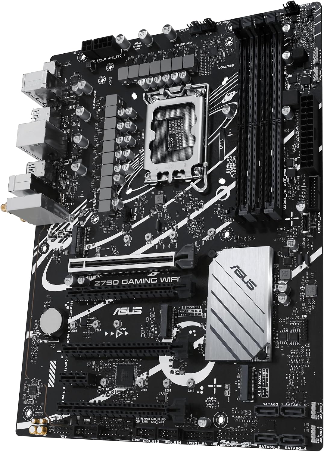 ASUS Z790 Gaming WIFI7 (LGA 1700) ATX Motherboard with PCIe 5.0, Three M.2 Slots, 14+1 DrMOS, DDR5, WiFi 7, Realtek 1Gb LAN, HDMI TM, USB 3.2 Gen 2x2 Type-C, Front USB 3.2 Gen 1 Type-C (Certified Refurbished)