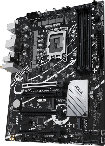 ASUS Z790 Gaming WIFI7 (LGA 1700) ATX Motherboard with PCIe 5.0, Three M.2 Slots, 14+1 DrMOS, DDR5, WiFi 7, Realtek 1Gb LAN, HDMI TM, USB 3.2 Gen 2x2 Type-C, Front USB 3.2 Gen 1 Type-C (Certified Refurbished)