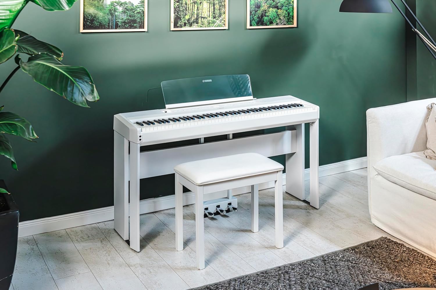 Yamaha P525 Digital Piano with 88 Weighted Wooden Keys (Certified Refurbished)