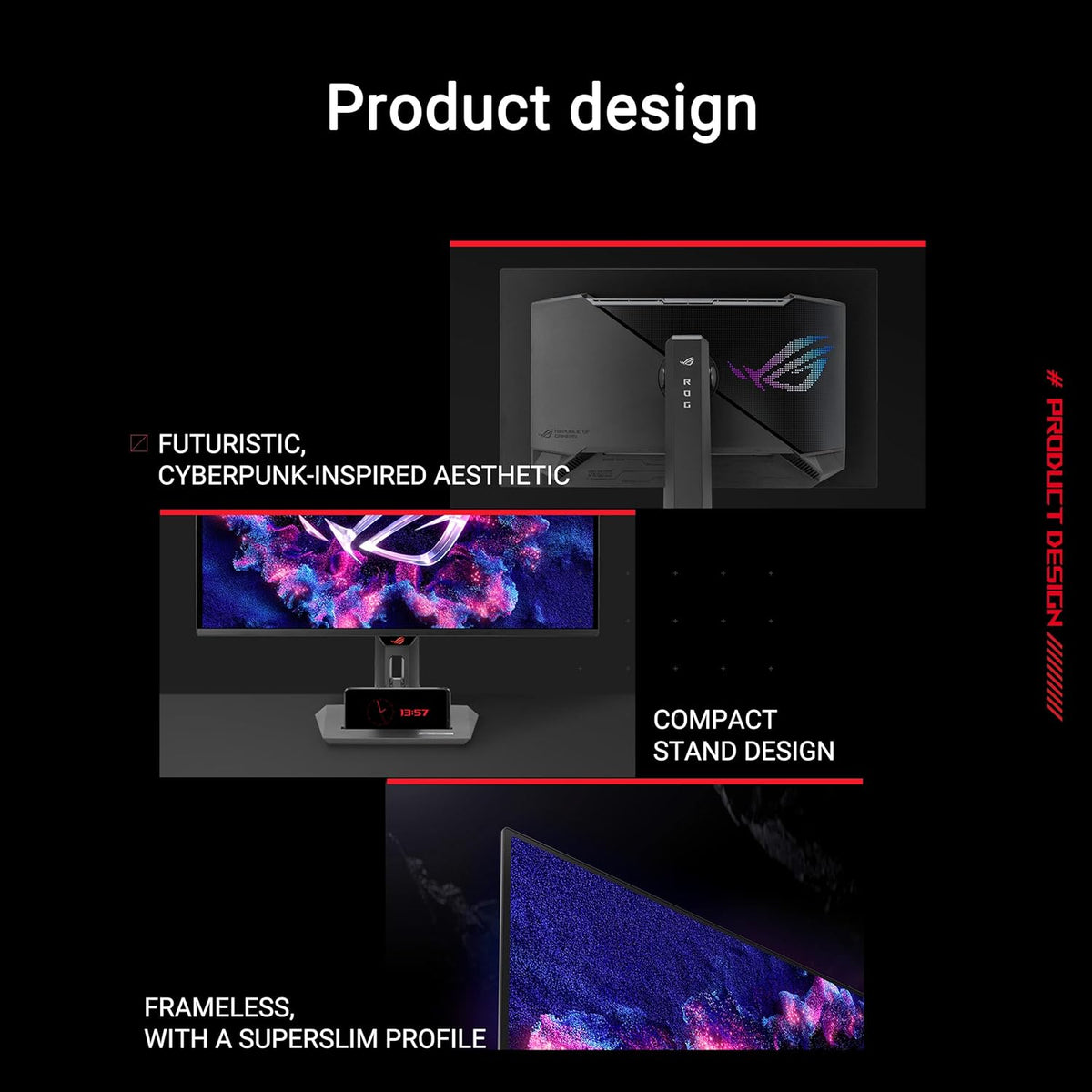 ASUS ROG Strix 27” 1440P Gaming Monitor (XG27ACDNG) - QHD (2560 x 1440), QD-OLED, 360Hz, 0.03ms, G-SYNC Compatible, FreeSync Premium Pro, DisplayHDR True Black 400 (Certified Refurbished)