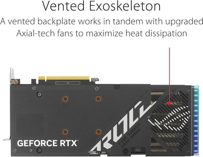 ASUS ROG Strix GeForce RTX 4060 OC Edition Gaming Graphics Card (PCIe 4.0, 8GB GDDR6, DLSS 3, HDMI 2.1a, DisplayPort 1.4a, Axial-tech Fan Design, Aura Sync, 0dB Technology) (Certified Refurbished)