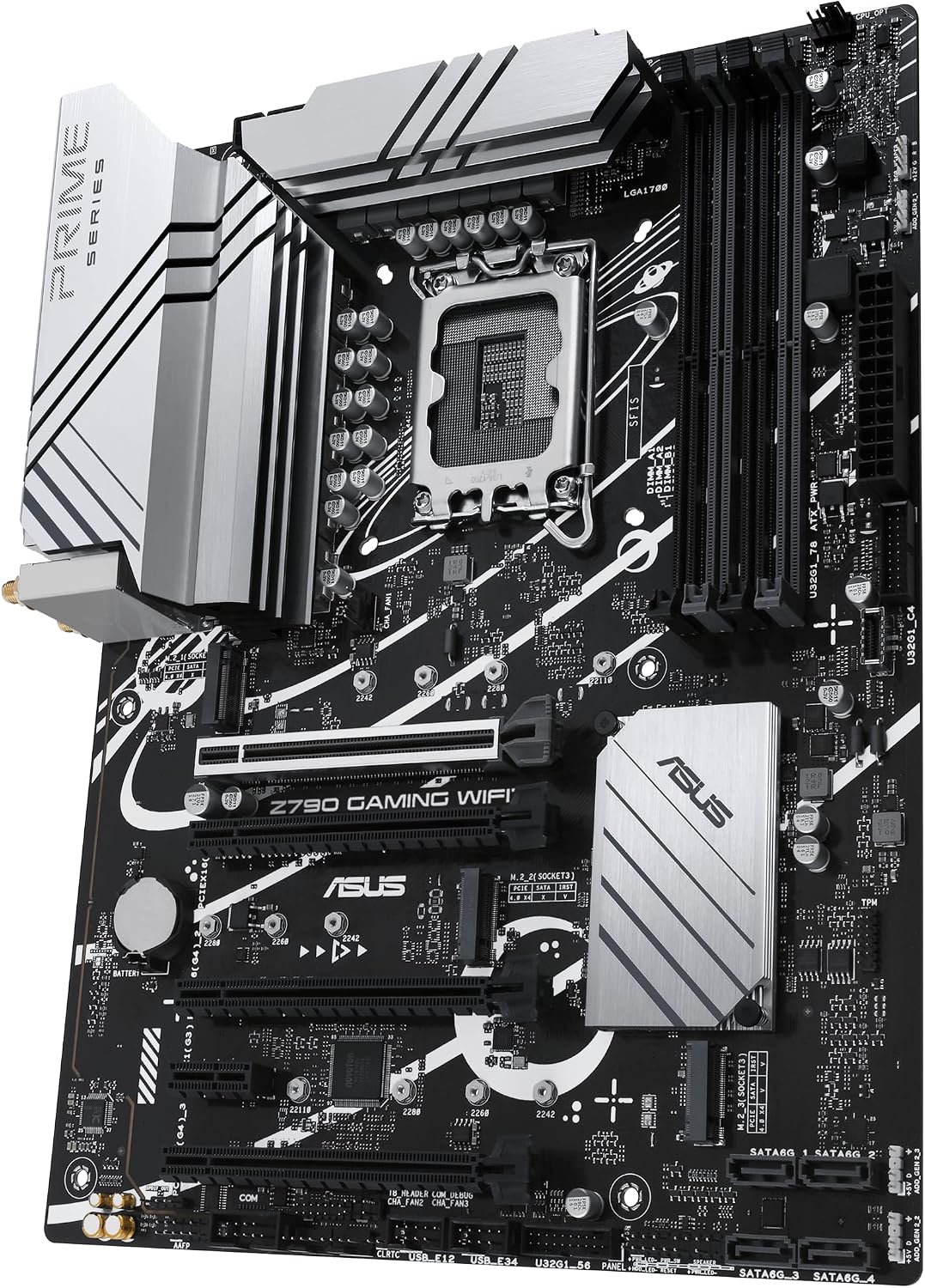 ASUS Z790 Gaming WIFI7 (LGA 1700) ATX Motherboard with PCIe 5.0, Three M.2 Slots, 14+1 DrMOS, DDR5, WiFi 7, Realtek 1Gb LAN, HDMI TM, USB 3.2 Gen 2x2 Type-C, Front USB 3.2 Gen 1 Type-C (Certified Refurbished)