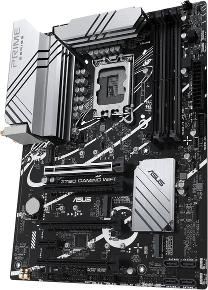 ASUS Z790 Gaming WIFI7 (LGA 1700) ATX Motherboard with PCIe 5.0, Three M.2 Slots, 14+1 DrMOS, DDR5, WiFi 7, Realtek 1Gb LAN, HDMI TM, USB 3.2 Gen 2x2 Type-C, Front USB 3.2 Gen 1 Type-C (Certified Refurbished)