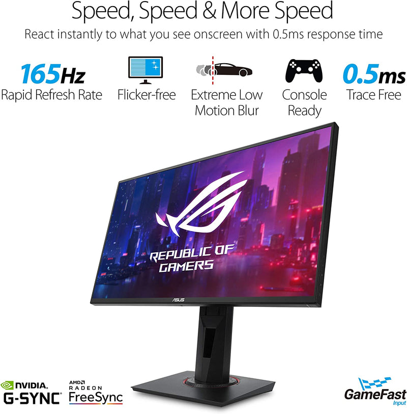 Asus VG258QR Full HD Monitor (Certified Refurbished)