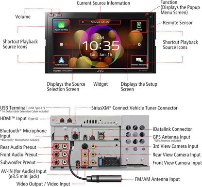 JVC KW-M875BW Digital Multimedia Receiver (New)