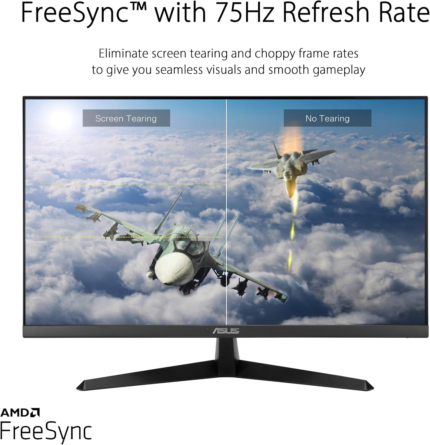 Asus 27 inch VY279HE Monitor | 1080P Full HD | 75Hz | Adaptive