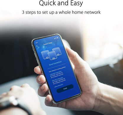 ASUS ZenWiFi AX Mini (XD5) Tri-Band Whole Home Mesh WiFi System WiFi 6, 802.11ax, up to 3500 sq ft & 25+ Devices, AiMesh, Lifetime Free Internet Security, Parental Controls, Easy Setup (Certified Refurbished)