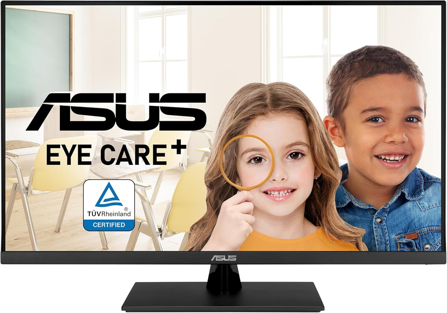 ASUS 31.5” 4K HDR Eye Care Monitor (VP327Q) – UHD (3840 x 2160), 99% sRGB, HDR-10, Adaptive-Sync, Speakers, DisplayPort, HDMI, Flicker Free, Blue Light Filter, VESA Mountable (Certified Refurbished)