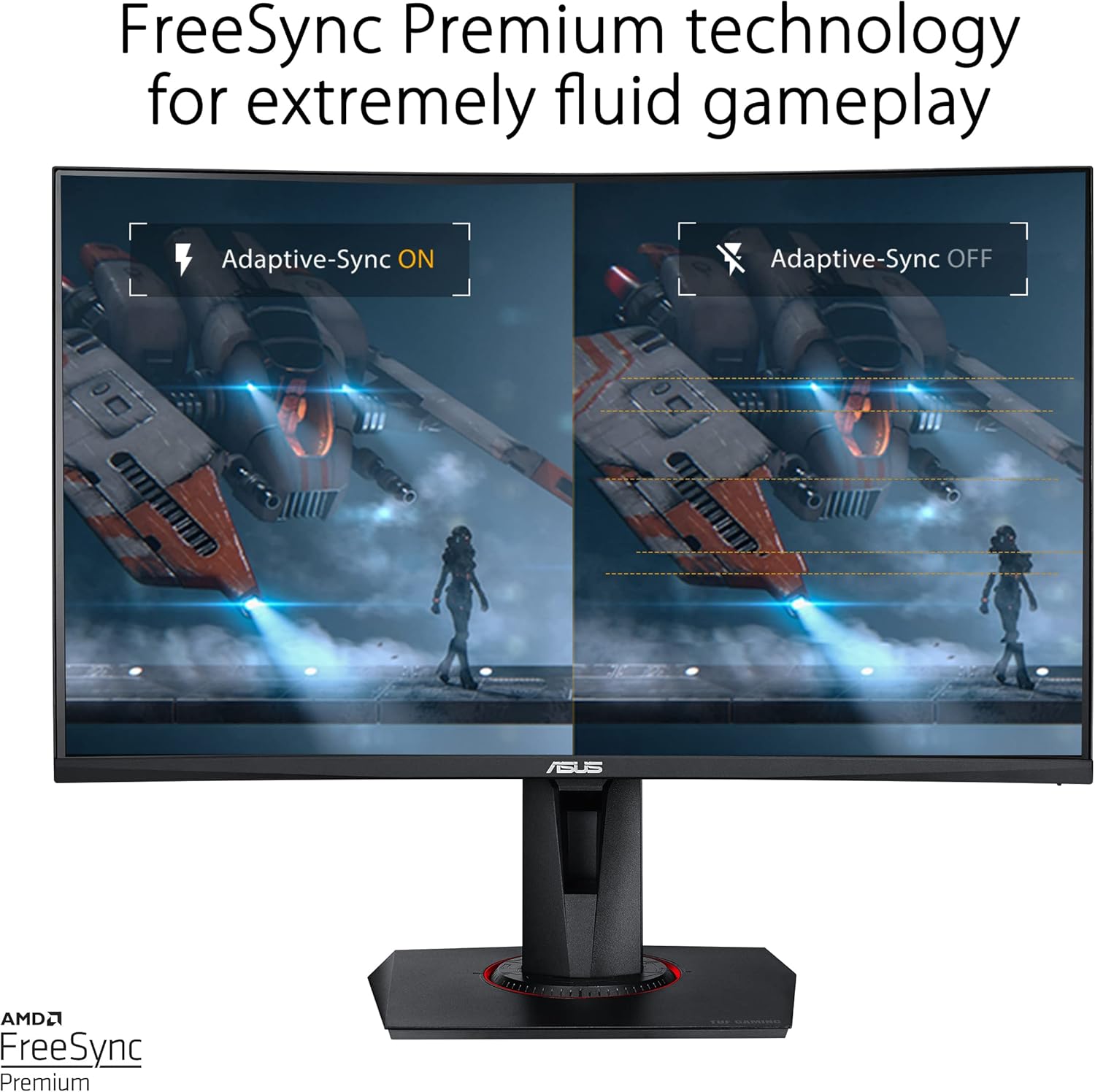 ASUS TUF VG27VQM 27" Class Full HD Curved Screen Gaming LCD Monitor (Certified Refurbished)