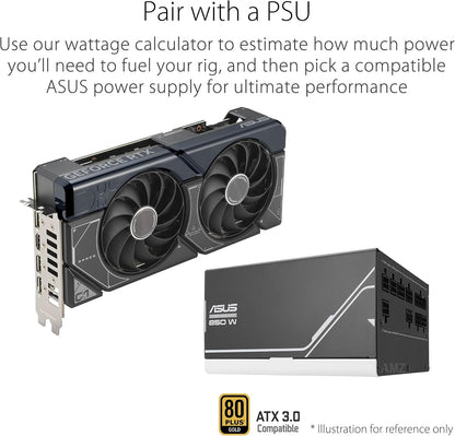 ASUS Dual GeForce RTX 4070 Super OC Edition Graphics Card (PCIe 4.0, 12GB GDDR6X, DLSS 3, HDMI 2.1, DisplayPort 1.4a, 2.56-Slot Design, Axial-tech Fan Design, Auto-Extreme Technology, and More) (Certified Refurbished)