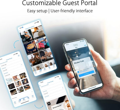 ASUS ExpertWiFi EBM68 AX7800 Tri-Band Business Mesh WiFi 6 System (2 Pack) - Custom Guest Portal & SDN, Easy Setup and Remote Management, Scalable with ExpertWiFi, AIMesh (Certified Refurbished)