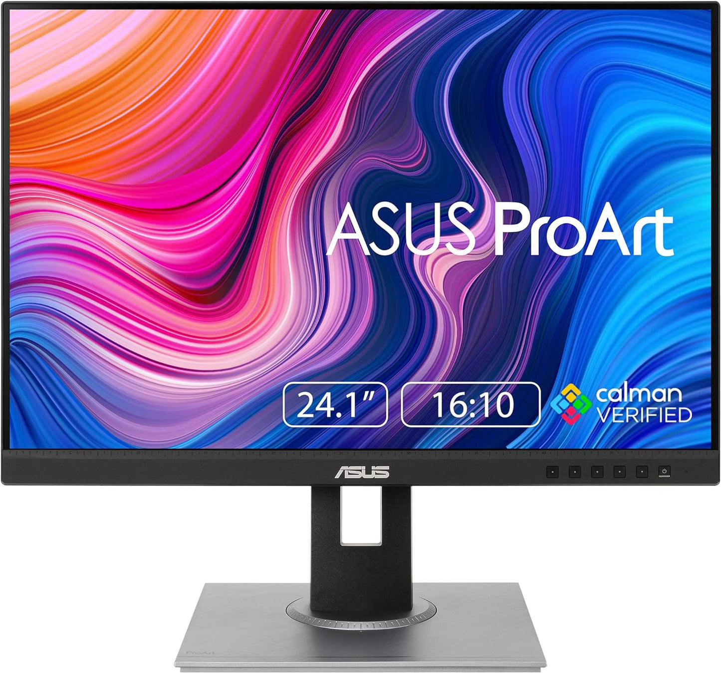 ASUS ProArt Display PA248QV 24.1” WUXGA (1920 x 1200) 16:10 Monitor, 100% sRGB/Rec.709 ΔE < 2, IPS, DisplayPort HDMI D-Sub, Calman Verified, Eye Care, Anti-glare, Tilt Pivot Swivel Height Adjustable (Certified Refurbished)