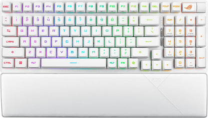 ASUS ROG Strix Scope II 96 Wireless Gaming Keyboard, Tri-Mode Connection, Dampening Foam & Switch-Dampening Pads, Hot-Swappable Pre-lubed ROG NX Snow Switches, PBT Keycaps, RGB-Black (Certified Refurbished)