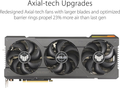 ASUS TUF Gaming NVIDIA GeForce RTX 4080 Super OC Edition Gaming Graphics Card (PCIe 4.0, 16GB GDDR6X, HDMI 2.1a, DisplayPort 1.4a) (Certified Refurbished)
