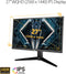 Asus TUF Gaming VG27AQL1A Gaming Monitor –27 inch QHD (2560x1440), IPS,170Hz (above 144Hz), ELMB SYNC, G-Sync compatible, FreeSync Premium, 1ms (MPRT), 130 % sRGB, HDR (Certified Refurbished)