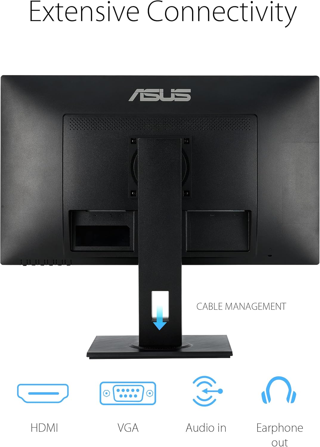 ASUS 27” 1080P Monitor (VA279HAL) - Full HD, Built-in Speakers, Eye Care, Low Blue Light, Flicker Free, VESA Mountable, Height Adjustment, Pivot, Swivel, Tilt, HDMI, VGA (Certified Refurbish)