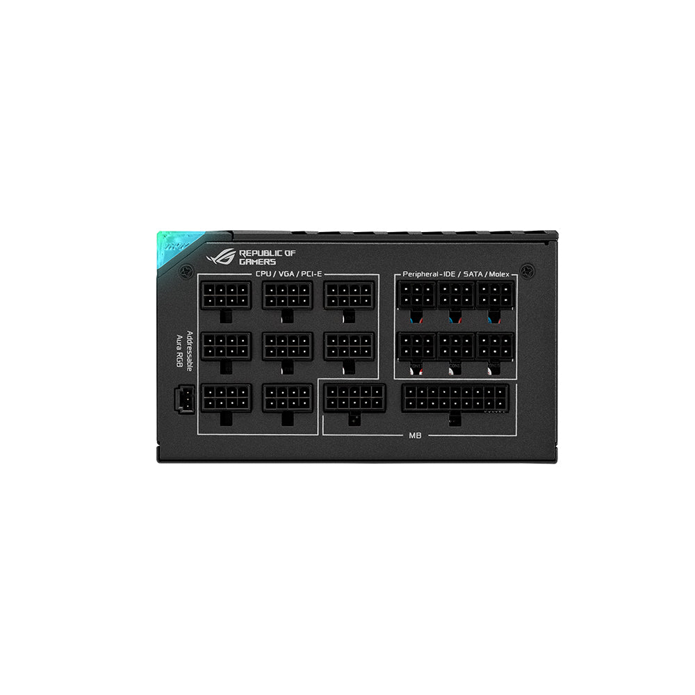 ASUS ROG Thor 1000W Platinum II Fully Modular Gaming Power Supply (80 Plus Platinum, OLED Power Display, Aura Sync ARGB, ROG Heatsinks, 0dB Technology, Lambda A++) (Certified Refurbished)