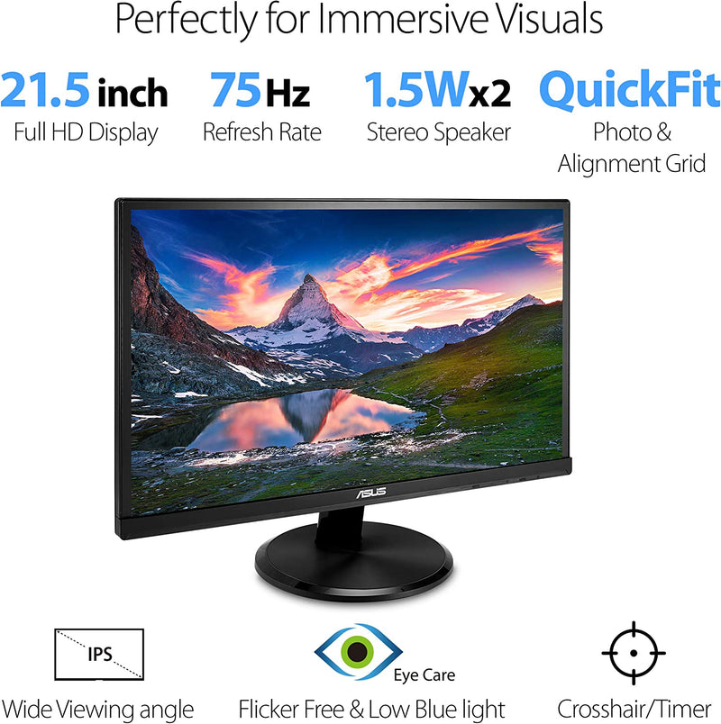 Asus VA229HR Full HD Monitor (Certified Refurbished)