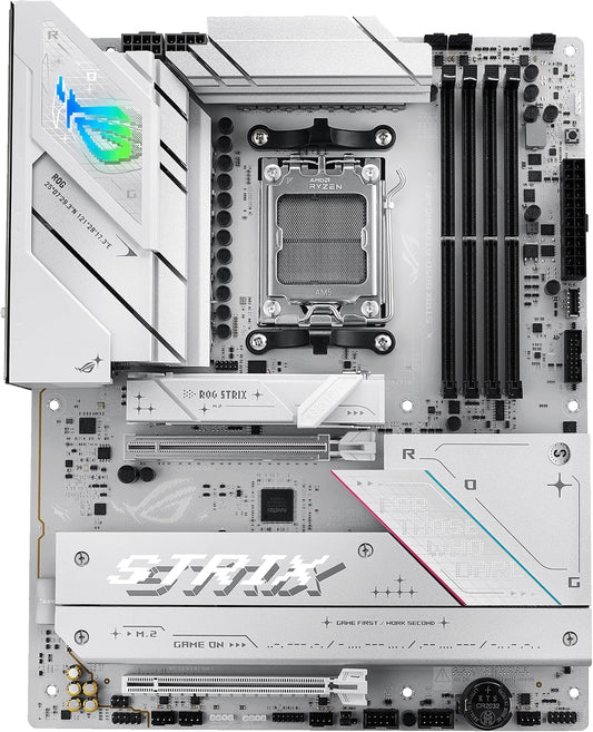 ASUS ROG Strix B850-A Gaming WiFi AMD AM5 B850 ATX Motherboard 14+2+2 Power Stages, DDR5 AEMP, 2.5G LAN, WiFi 7 with Q-Antenna, 4X M.2, PCIe 5.0, USB 20Gbps Type-C, AI Networking II, ASUS AI Advisor (Certified Refurbished)