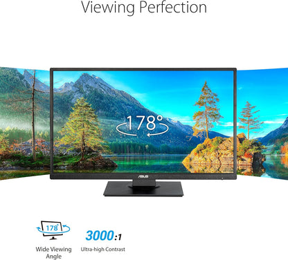 ASUS 27” 1080P Monitor (VA279HAL) - Full HD, Built-in Speakers, Eye Care, Low Blue Light, Flicker Free, VESA Mountable, Height Adjustment, Pivot, Swivel, Tilt, HDMI, VGA (Certified Refurbish)