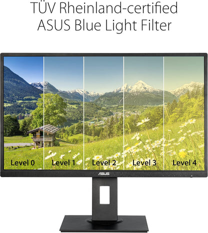 ASUS 27” 1080P Monitor (VA279HAL) - Full HD, Built-in Speakers, Eye Care, Low Blue Light, Flicker Free, VESA Mountable, Height Adjustment, Pivot, Swivel, Tilt, HDMI, VGA (Certified Refurbish)