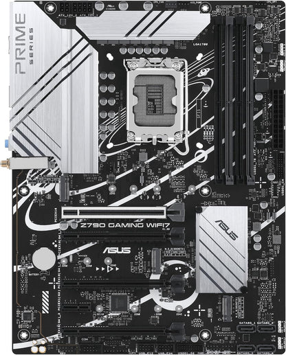 ASUS Z790 Gaming WIFI7 (LGA 1700) ATX Motherboard with PCIe 5.0, Three M.2 Slots, 14+1 DrMOS, DDR5, WiFi 7, Realtek 1Gb LAN, HDMI TM, USB 3.2 Gen 2x2 Type-C, Front USB 3.2 Gen 1 Type-C (Certified Refurbished)