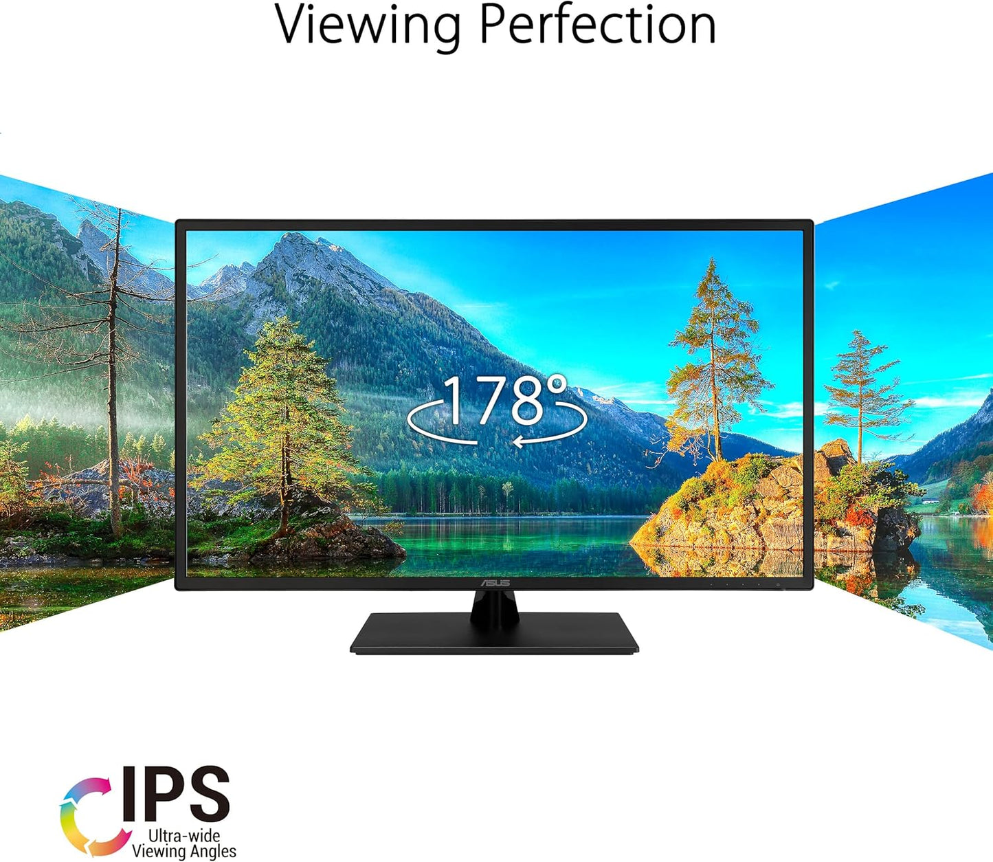 ASUS 31.5” 1080P Monitor (VA329HE) - Full HD, IPS, 75Hz, Adaptive-Sync, Eye Care, Low Blue Light, Flicker Free, HDMI, VGA, Wall Mountable, Tilt Adjustable (Certified Refurbished)