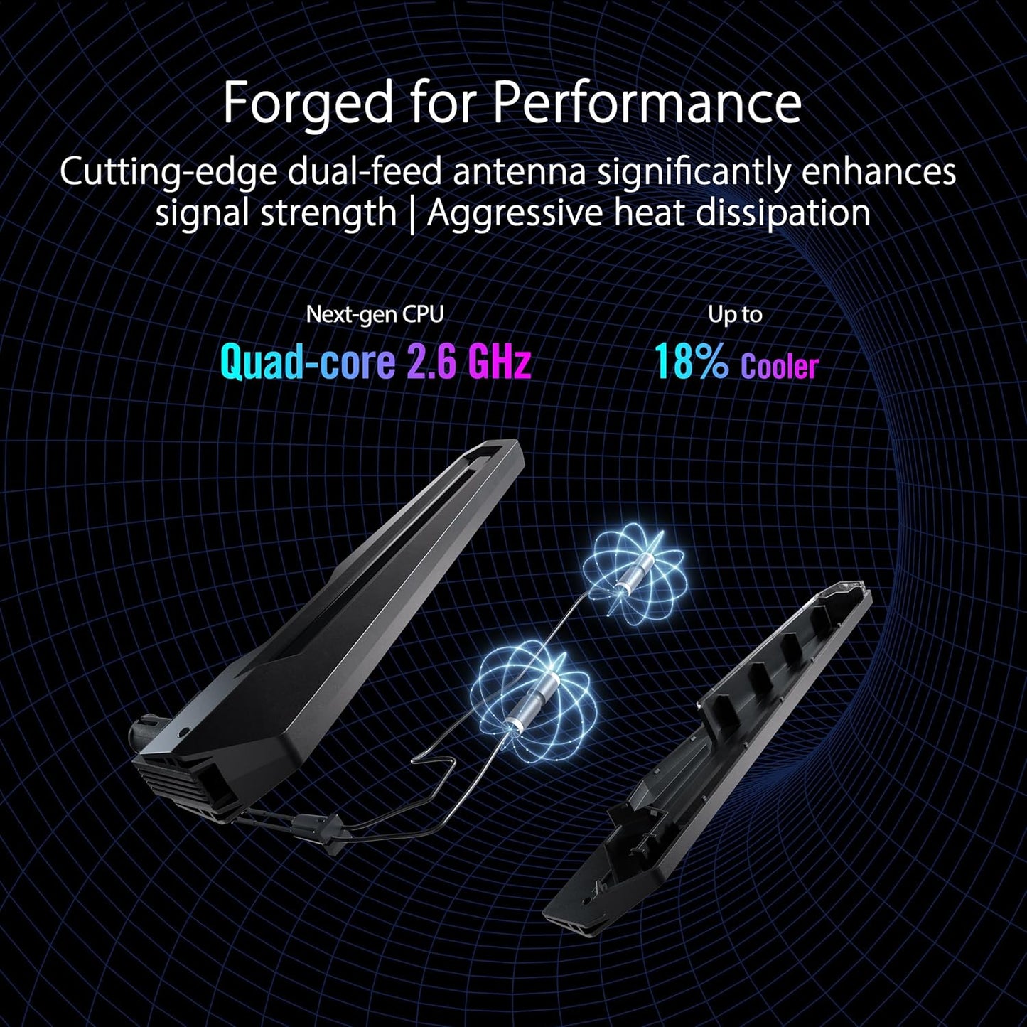 ASUS ROG Rapture GT-BE98 PRO First Quad-Band WiFi 7 Gaming Router supports 320MHz, Dual 10G Port, Triple-level Game Acceleration, Mobile Game Mode, Subscription-Free Security, AiMesh, and VPN features (Certified Refurbished)