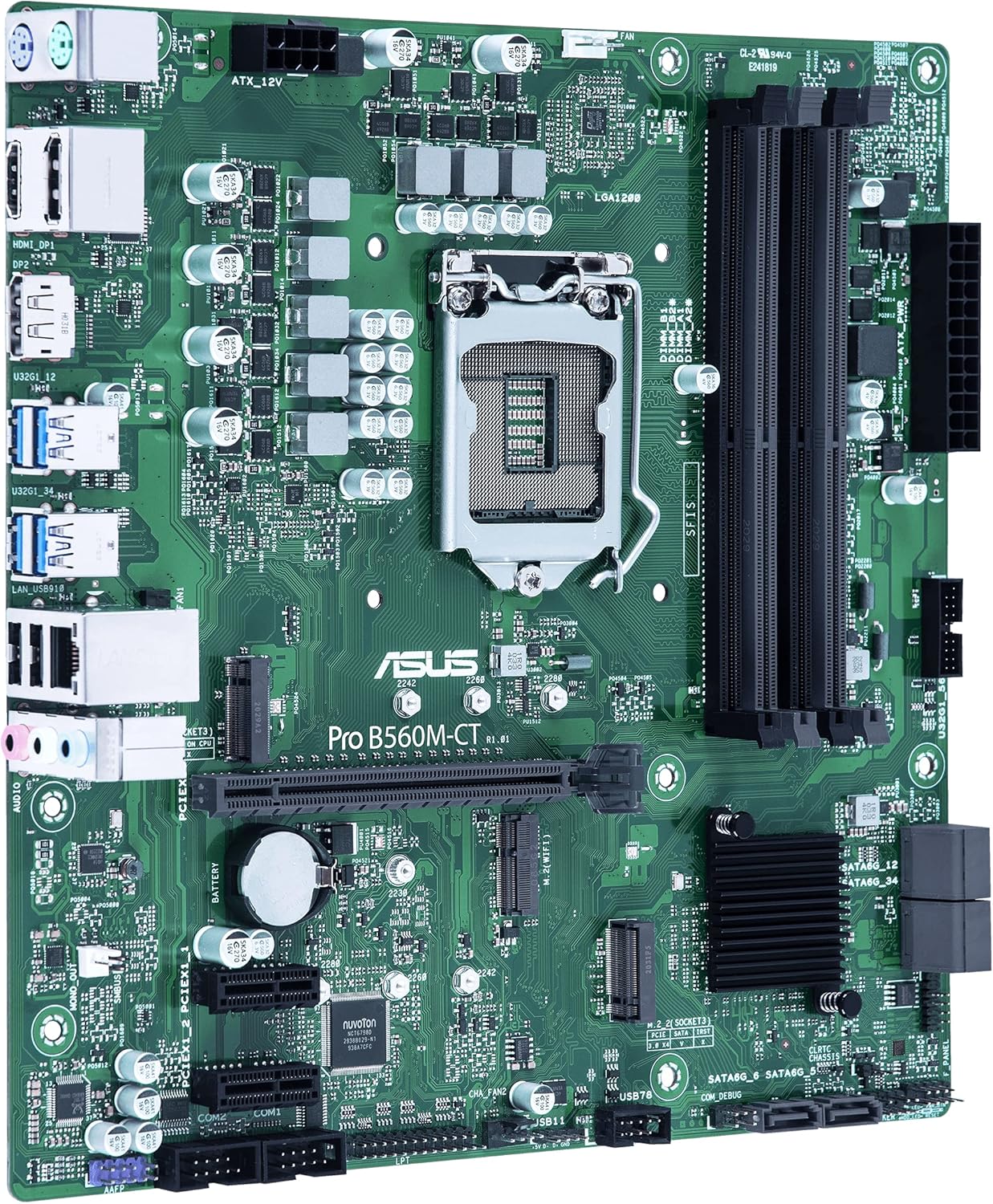ASUS Pro-B560M-CT/CSM LGA1200 (Intel 10th&11th Gen) mATX Commerical Motherboard (Certified Refurbished)