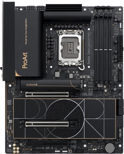 ASUS ProArt Z890-Creator WiFi Intel Z890 (LGA 1851) ATX Content Creator Motherboard for Core Ultra (Series 2) (DDR5, 2x PCIe 5.0 x16, 5x M.2, Thunderbolt 5, 10Gb + 2.5Gb LAN, WiFi 7) (Certified Refurbished)