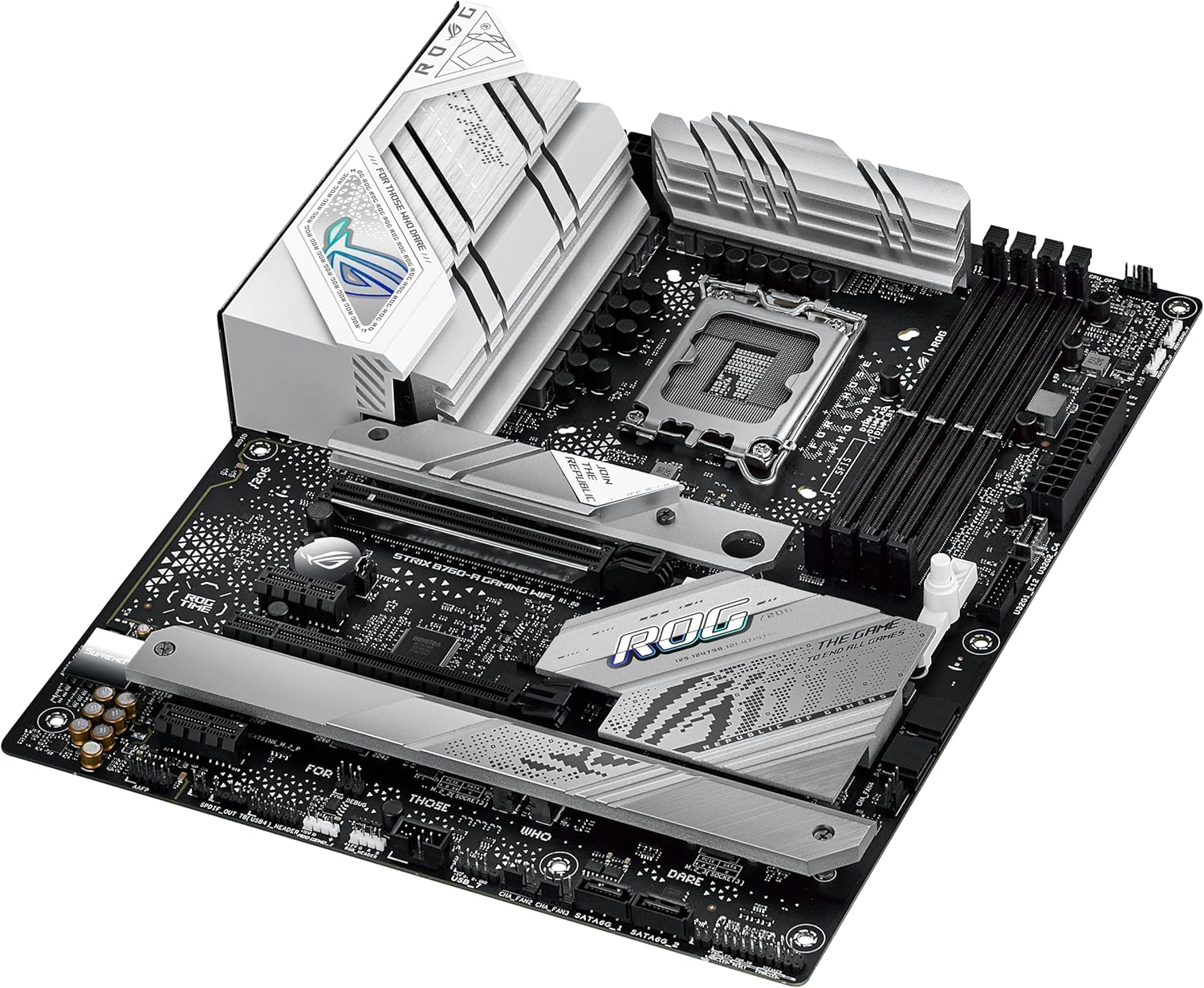 ASUS ROG Strix B760-A Gaming WiFi Intel® B760 (13th and 12th Gen) LGA 1700 White ATX Motherboard (Certified Refurbished)