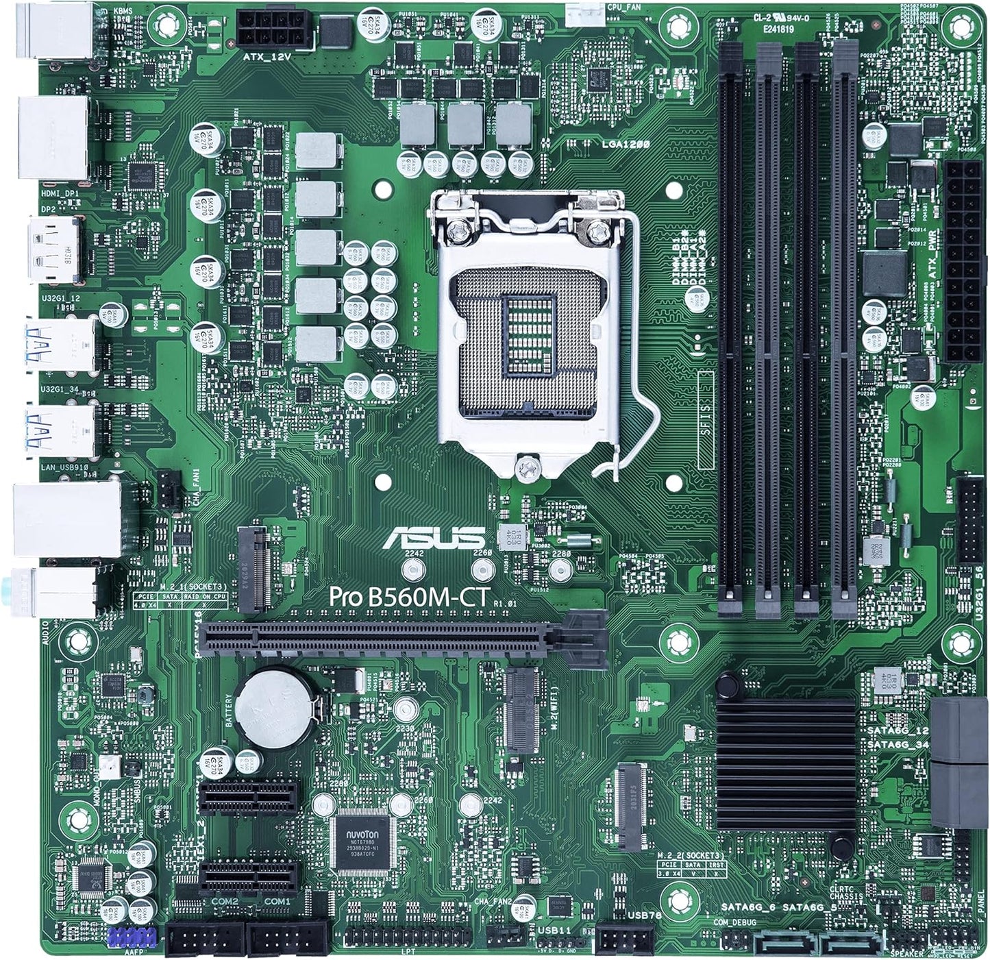 ASUS Pro-B560M-CT/CSM LGA1200 (Intel 10th&11th Gen) mATX Commerical Motherboard (Certified Refurbished)
