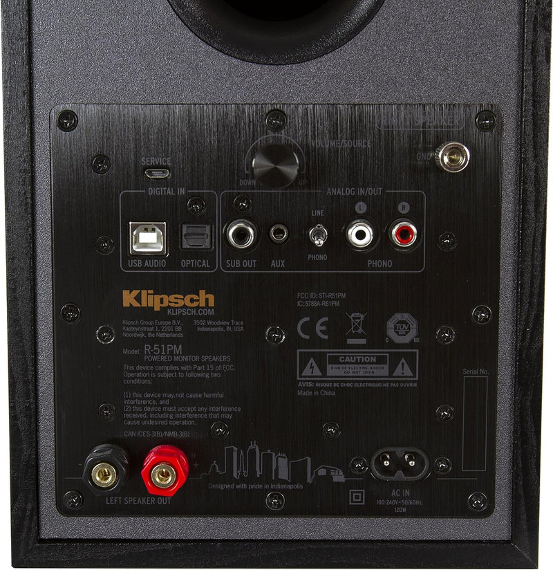 Klipsch R-51PM Powered Speakers (Certified Refurbished)