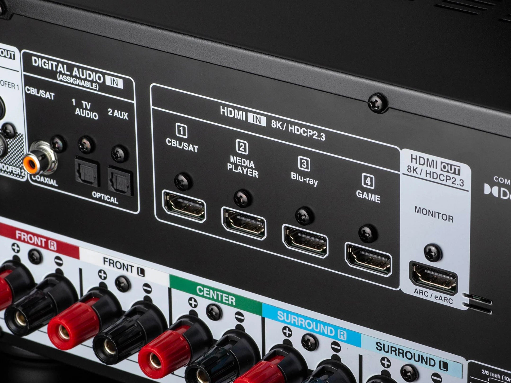 Denon AVR-S570BT 5.2 Ch. 70W 8K AV Receiver with Dolby Atmos (Refurbished)