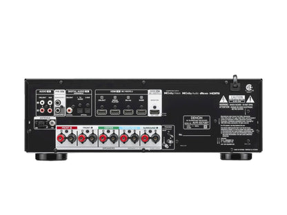 Denon AVR-S570BT 5.2 Ch. 70W 8K AV Receiver with Dolby Atmos (Refurbished)