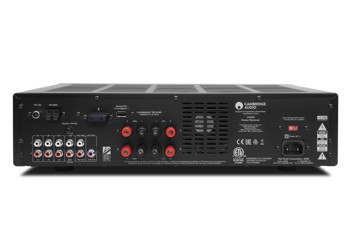 Cambridge Audio AXR85 FM/AM Stereo Receiver with Phono-Stage (Certified Refurbished)