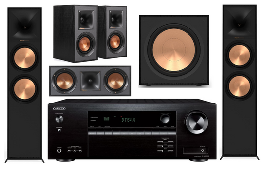 Onkyo A/V Receiver | Klipsch 5.1 Speaker Bundle (Certified Refurbished)