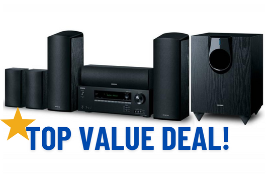 Onkyo HT-S5910 5.1.2 Channel Dolby Atmos featured Home Theater System (Certified Refurbished)