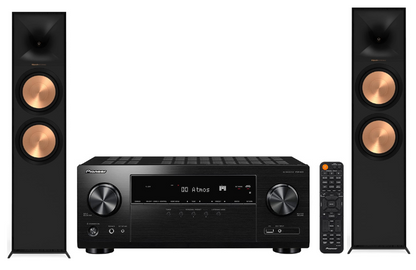 Pioneer VSX-935 7.2 Channel 8K Ultra HD Network AV Receiver | Klipsch R-600F Floor Standing Speaker Bundle (Certified Refurbished)